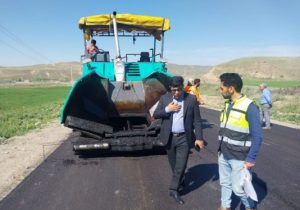 آسفالتریزی مسیر عزیزکندی – دامناب