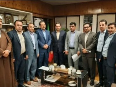 دیدار مسئولان بلند پایه شهرستان با وزیر صمت