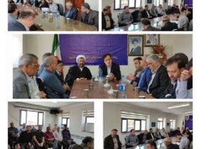 دیدار سرهنگ پور زینال فرمانده بسیج اصناف استان با رؤسای اتاق و اتحادیه های صنفی و بازاریان شهرستان هشترود