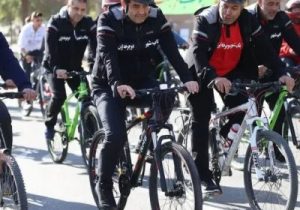 بیست و چهارمین دوره همایش بناب شهر دوچرخه با حضور وزیر ورزش و جوانان برگزار شد