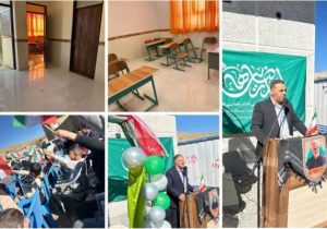 طلوع روشنایی در تکانلو؛ افتتاح مدرسه دوکلاسه خیرساز با ارزشی بالغ بر ۱۵ میلیارد ریال