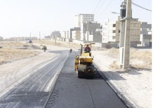 تکمیل آسفالت‌ریزی شهرک زیباشهر مراغه