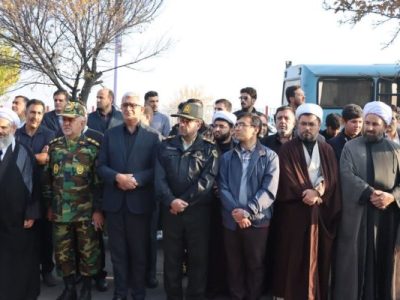 گزارش تصویری از حال و هوای مراسم بدرقه شهید گمنام با حضور دانشگاهیان دانشگاه مراغه