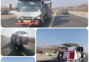 اجرای عملیات خط‌کشی محور مراغه هشترود