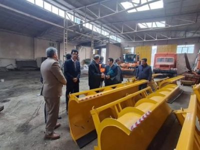 تحویل دستگاه تیغه برف‌روب به روستای سلوک هشترود