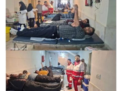 اهدای ۱۲۵ واحد خون سالم توسط جوانان و داوطلبان هشترودی