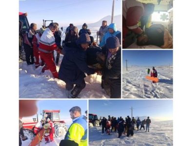 نجات مصدوم سقوط‌ کرده از ارتفاع در روستای مهره‌دار هشترود با تلاش نیروهای امدادی و اهالی محترم روستا