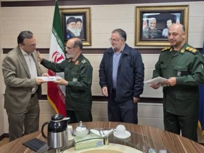 انتصاب مدیر عامل شرکت سیمان صوفیان به عنوان مشاور فرمانده سپاه عاشورا در امور صنایع، تولید و کارخانجات