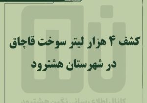 کشف ۴ هزار لیتر سوخت قاچاق از نوع گازوئیل در هشترود