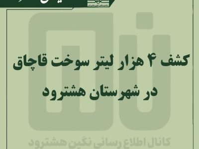 کشف ۴ هزار لیتر سوخت قاچاق از نوع گازوئیل در هشترود