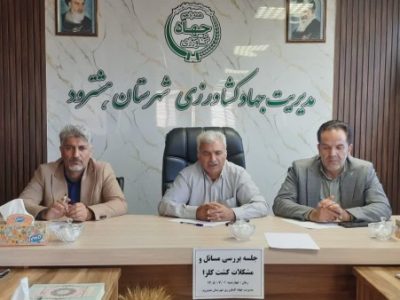 برگزاری جلسه بررسی مسائل و مشکلات کشت پاییزی کلزا در جهاد کشاورزی شهرستان هشترود