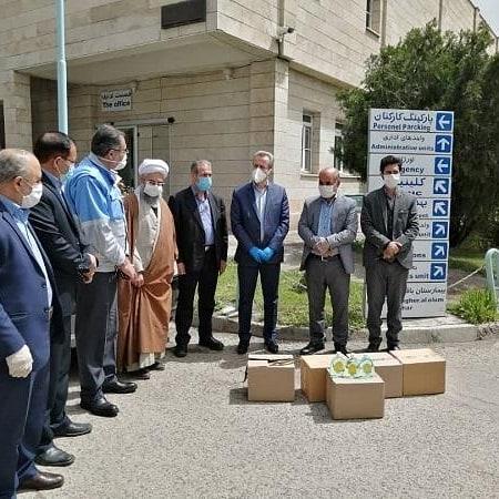 در ادامه مبارزه با بیماری منحوس کرونا؛ ‌ توزیع محموله ای دیگر از مساعدت های مجتمع مس سونگون در ایستگاه بیمارستان باقرالعلوم اهر