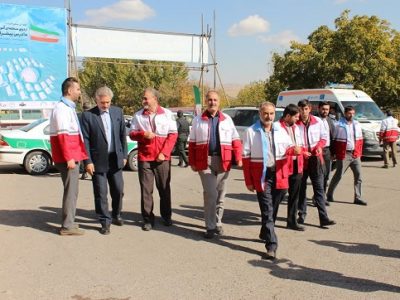 بازدید دبیر کل جمعیت هلال احمر از معاونت امداد و نجات آذربایجان شرقی
