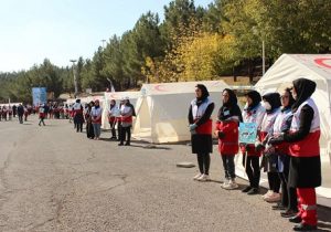 آژیر مانور فرضی دادرس پیشرفته با حضور دبیرکل هلال احمر