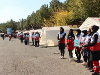 آژیر مانور فرضی دادرس پیشرفته با حضور دبیرکل هلال احمر
