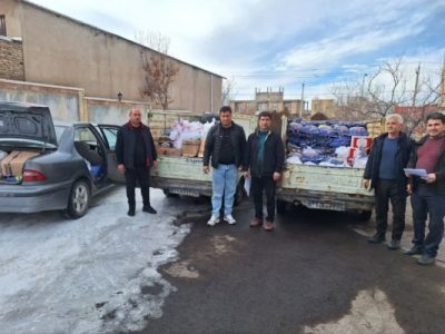 توزیع ۱۰۰ بسته معیشتی به مناسبت شب یلدا