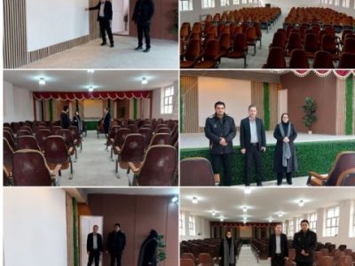 افتتاح پروژه نوسازی و بهسازی کامل سالن کنفرانس هنرستان سهام خیام در ایام الله دهه فجر