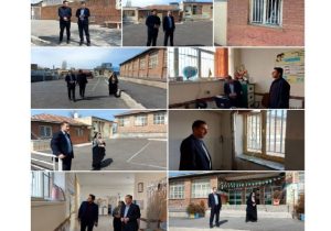 مدیر آموزش و پرورش هشترود از مدرسه شهید مطهری بازدید کرد