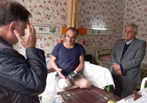 عیادت مدیرکل بنیاد شهید آذربایجان شرقی از حاجیه خانم جمیله باباجانی در تبریز و جانباز ۷۰ درصد محمدرضا عباسی قانع در اردبیل