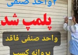 پلمپ ۲ واحد صنفی فاقد پروانه کسب در هشترود