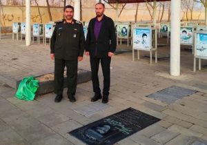 حضور سردار چهارباغی در هریس و تجلیل از مقام شهدای والامقام