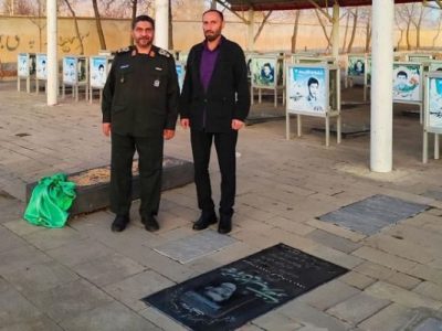 حضور سردار چهارباغی در هریس و تجلیل از مقام شهدای والامقام