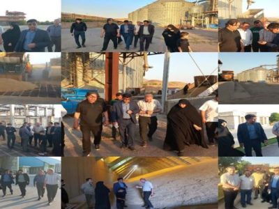 بازدید فرماندار هشترود از سیلوهای خرید گندم