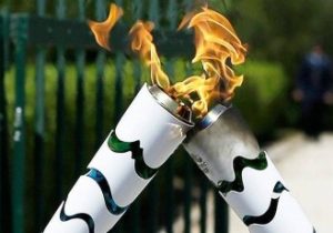 مشعل المپیک وارد فرانسه شد