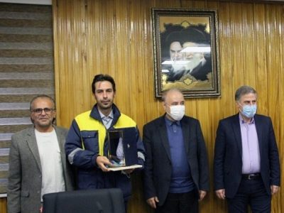 کنتورخوان امانت دار شرکت گاز استان آذربایجان شرقی مورد تقدیر قرار گرفت