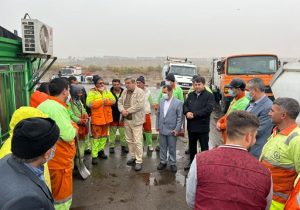 بازدیدمیدانی مدیر عامل سازمان مدیریت پسماند شهر تبریز ازسطح شهر