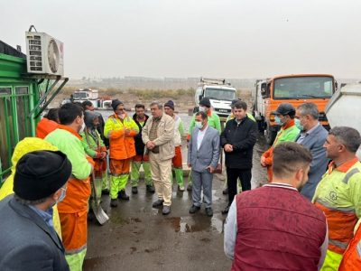 بازدیدمیدانی مدیر عامل سازمان مدیریت پسماند شهر تبریز ازسطح شهر